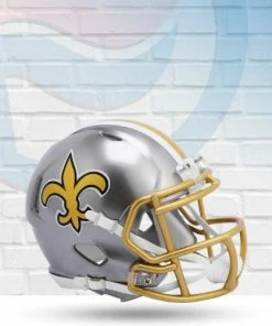 Score Here New Orleans Saints Flash Speed Riddell Mini Football Helmet Collectibles