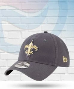New Era New Orleans Saints Graphite Core Classic 9TWENTY Adjustable Hat Hats