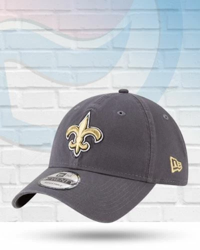 New Era New Orleans Saints Graphite Core Classic 9TWENTY Adjustable Hat Hats 1 New Era New Orleans Saints Graphite Core Classic 9TWENTY Adjustable Hat Hats