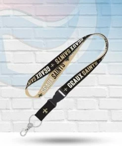 WinCraft New Orleans Saints Slogan Lanyard With Detachable Buckle