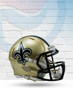 Score Here Collectibles New Orleans Saints Speed Riddell Mini Football Helmet