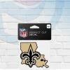 WinCraft New Orleans Saints State Shaped Perfect Cut Decal 4" X 4" Decals