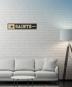 WinCraft Wall Signs New Orleans Saints Street Zone Plastic Blvd Sign