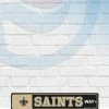 WinCraft Wall Signs New Orleans Saints Street Zone Plastic Blvd Sign