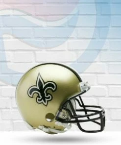 Score Here Collectibles New Orleans Saints 76-99 VSR4 Riddell Mini Football Helmet