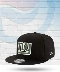 New Era New York Giants Black & White 9FIFTY Snapback Hat Hats