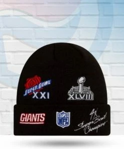 New Era New York Giants Super Bowl Cuff Knit Beanie Hats