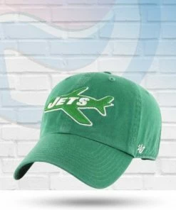 '47 Brand Hats New York Jets Legacy Clean Up Adjustable Hat