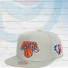 Mitchell & Ness New York Knicks Mitchell And Ness 75th Anniversary Side Patch Snapback Hat