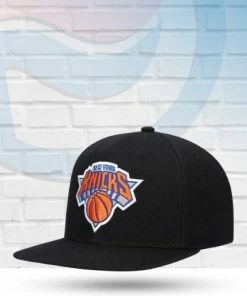 Mitchell & Ness Hats New York Knicks Mitchell And Ness Core Basic Snapback Hat