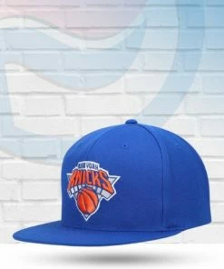 Mitchell & Ness Hats New York Knicks Mitchell And Ness Core Basic Snapback Hat