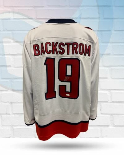 Fan Cave Sports Nicklas Bäckström Washington Capitals Autographed Fanatics Away Jersey - JSA 1 Fan Cave Sports Nicklas Bäckström Washington Capitals Autographed Fanatics Away Jersey - JSA