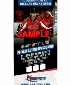 Fan Cave Sports Nicklas Bäckström Washington Capitals Autographed Framed 8x10 - COA Autographed Memorabilia