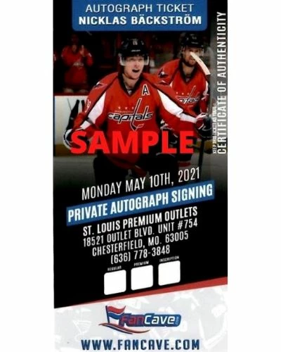 Fan Cave Sports Autographed Memorabilia Nicklas Bäckström Washington Capitals Autographed Mascot 8x10 Photo - COA 2 Fan Cave Sports Autographed Memorabilia Nicklas Bäckström Washington Capitals Autographed Mascot 8x10 Photo - COA