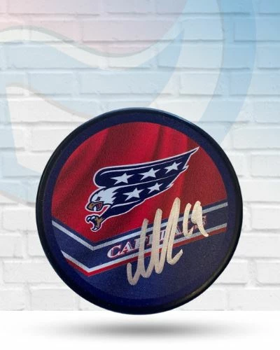 Fan Cave Sports Autographed Memorabilia Nicklas Bäckström Washington Capitals Autographed Reverse Retro Logo Puck - JSA 1 Fan Cave Sports Autographed Memorabilia Nicklas Bäckström Washington Capitals Autographed Reverse Retro Logo Puck - JSA