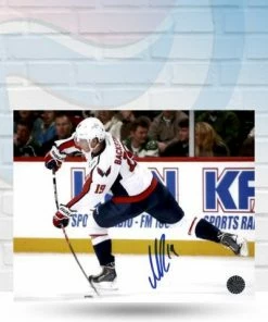 Fan Cave Sports Nicklas Bäckström Washington Capitals Autographed Shooting 8x10 Photo - COA Autographed Memorabilia