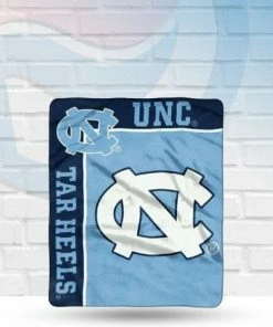 Northwest North Carolina Tar Heels Royal Plush Raschel Throw Blanket