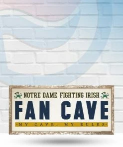 Wincraft Notre Dame Fighting Irish 8" X 17" Fan Cave Wooden Sign Wall Signs