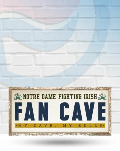 Wincraft Notre Dame Fighting Irish 8" X 17" Fan Cave Wooden Sign Wall Signs 1 Wincraft Notre Dame Fighting Irish 8" X 17" Fan Cave Wooden Sign Wall Signs