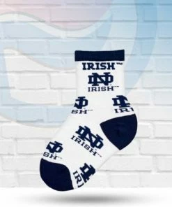 Michigan Notre Dame Fighting Irish All Over Team Logo Toddler Socks Accessories