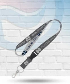 WinCraft Notre Dame Fighting Irish Charcoal Gray Lanyard With Detachable Buckle Lanyards