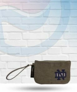 Logo Brands Accessories Notre Dame Fighting Irish Crosshatch Wristlet