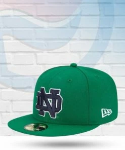 New Era Hats Notre Dame Fighting Irish Kelly Green 59FIFTY Fitted Hat