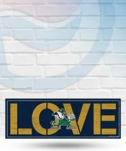 WinCraft Notre Dame Fighting Irish Love 8" X 23" Wooden Sign