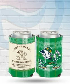 WinCraft Drinkware Notre Dame Fighting Irish Plaid Can Koozie