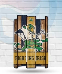 Wincraft Notre Dame Fighting Irish Wood Fence 11" X 17" Wooden Sign Wall Signs