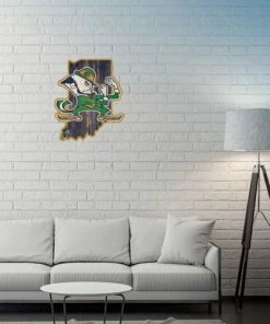 WinCraft Wall Signs Notre Dame State Shaped Wooden Sign