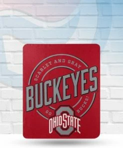 Northwest Ohio State Buckeyes Fleece Throw Blanket Blankets
