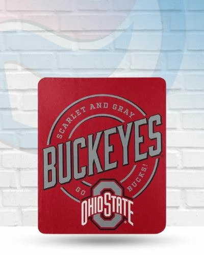 Northwest Ohio State Buckeyes Fleece Throw Blanket Blankets 1 Northwest Ohio State Buckeyes Fleece Throw Blanket Blankets