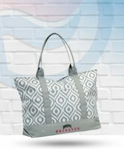Michigan Ohio State Buckeyes Ikat Tote Bag Clearance