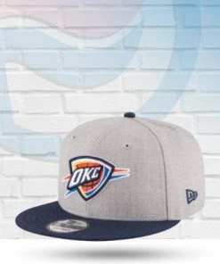 New Era Hats Oklahoma City Thunder Two Tone 9FIFTY Snapback Hat