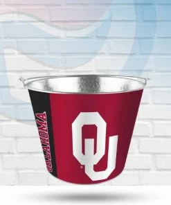 St Louis Wholesale Drinkware Oklahoma Sooners Aluminum Logo Bucket