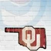 WinCraft Oklahoma Sooners State Shaped Wooden Sign