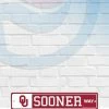 WinCraft Oklahoma Sooners Street Zone Plastic Blvd Sign Wall Signs