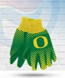 WinCraft Oregon Ducks Two Tone Striped Utility Gloves Accessories
