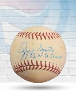 Fan Cave Sports Ozzie Smith St Louis Cardinals Autographed Baseball W/ Inscription - MLB COA