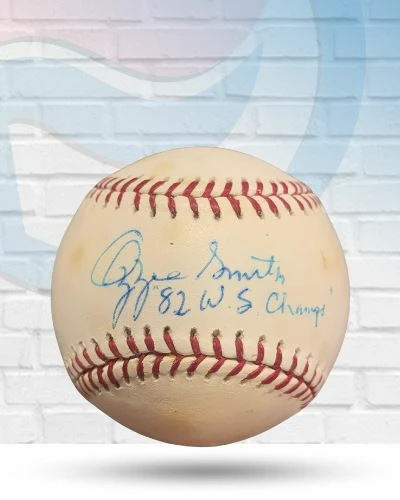 Fan Cave Sports Ozzie Smith St Louis Cardinals Autographed Baseball W/ Inscription - MLB COA 1 Fan Cave Sports Ozzie Smith St Louis Cardinals Autographed Baseball W/ Inscription - MLB COA