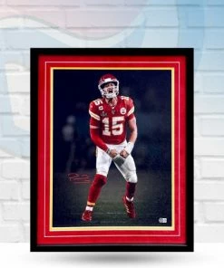 Fan Cave Sports Autographed Memorabilia Patrick Mahomes Kansas City Chiefs Autographed Framed 16x20 Photo - Beckett