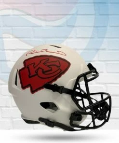 Fan Cave Sports Patrick Mahomes Kansas City Chiefs Autographed Full Size Lunar Eclipse Speed Replica Helmet - Beckett