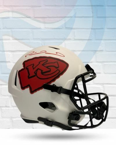 Fan Cave Sports Patrick Mahomes Kansas City Chiefs Autographed Full Size Lunar Eclipse Speed Replica Helmet - Beckett 1 Fan Cave Sports Patrick Mahomes Kansas City Chiefs Autographed Full Size Lunar Eclipse Speed Replica Helmet - Beckett
