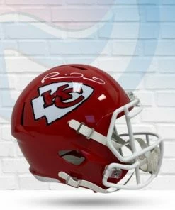 Fan Cave Sports Patrick Mahomes Kansas City Chiefs Autographed Full Size Speed Replica Helmet - JSA Autographed Memorabilia
