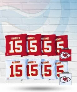 Victory Tailgate Games Patrick Mahomes Kansas City Chiefs Regulation Cornhole Bag Set