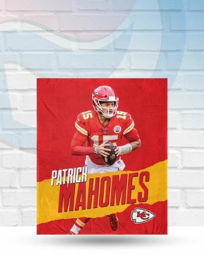 Northwest Patrick Mahomes Kansas City Chiefs Silk Touch Throw Blanket 1 Northwest Patrick Mahomes Kansas City Chiefs Silk Touch Throw Blanket
