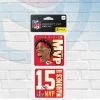 WinCraft Patrick Mahomes Kansas City Chiefs Super Bowl Set Of Two Perfect Cut Decals 4" X 4"