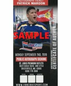 Fan Cave Sports Patrick Maroon St Louis Blues Autographed Cup Celebration 16x20 Photo - COA Autographed Memorabilia
