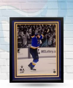 Fan Cave Sports Patrick Maroon St Louis Blues Autographed Framed 16x20 - COA Autographed Memorabilia